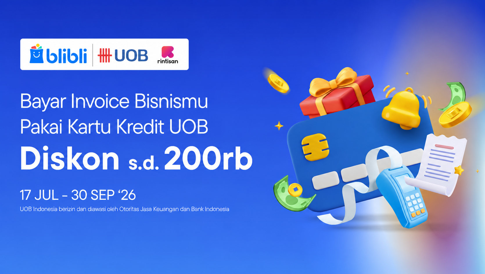 Spesial Anniversary Blibli! Nikmati Promo Pembayaran Invoice Hingga 250RB*!!!